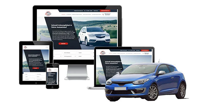 Ankaufseite mobil – Autoankauf Themar mit rotem PKW